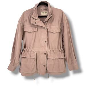 We The Free People Washed Pink Arya Utility Anorak Jacket Womens Sz S